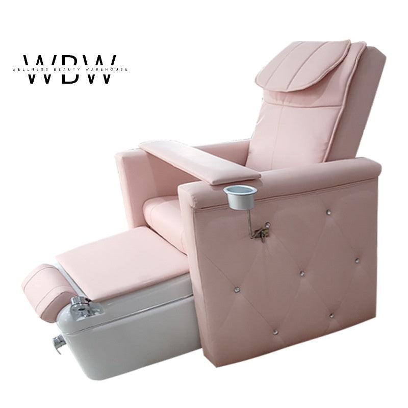 Pink Electric Adjustable Beauty SPA Salon Bed & Foot Massage Chair